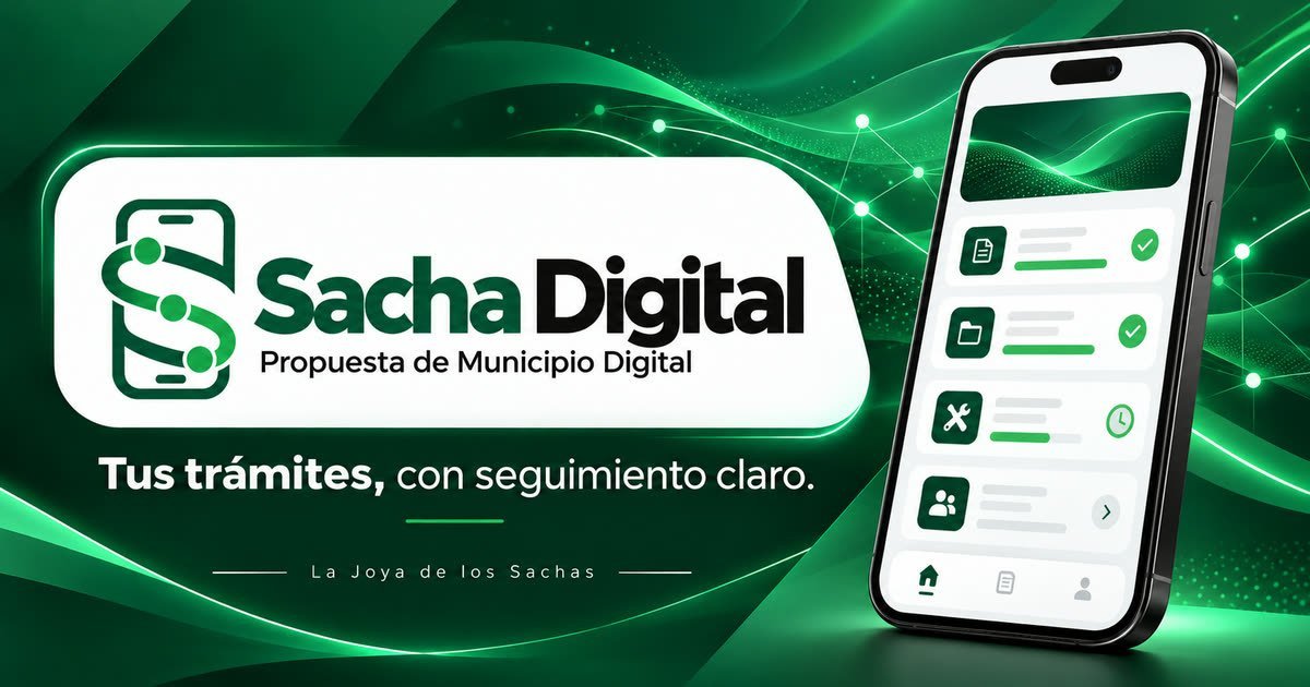 Identidad de Sacha Digital, con un teléfono y la asistente Sachita
