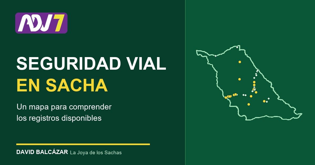 Portada del análisis de seguridad vial en La Joya de los Sachas